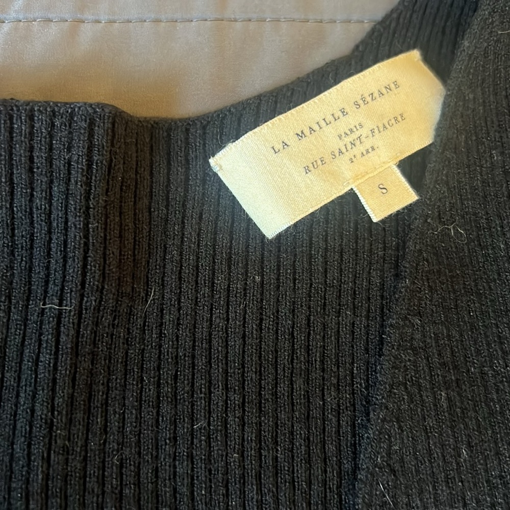 Sézane Black Leonore Jumper small - Picture 3 of 4